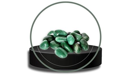 سنگ قلوه ای تزئینی سبز سایز 10 تا 15